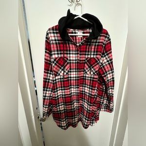 Hooded flannel